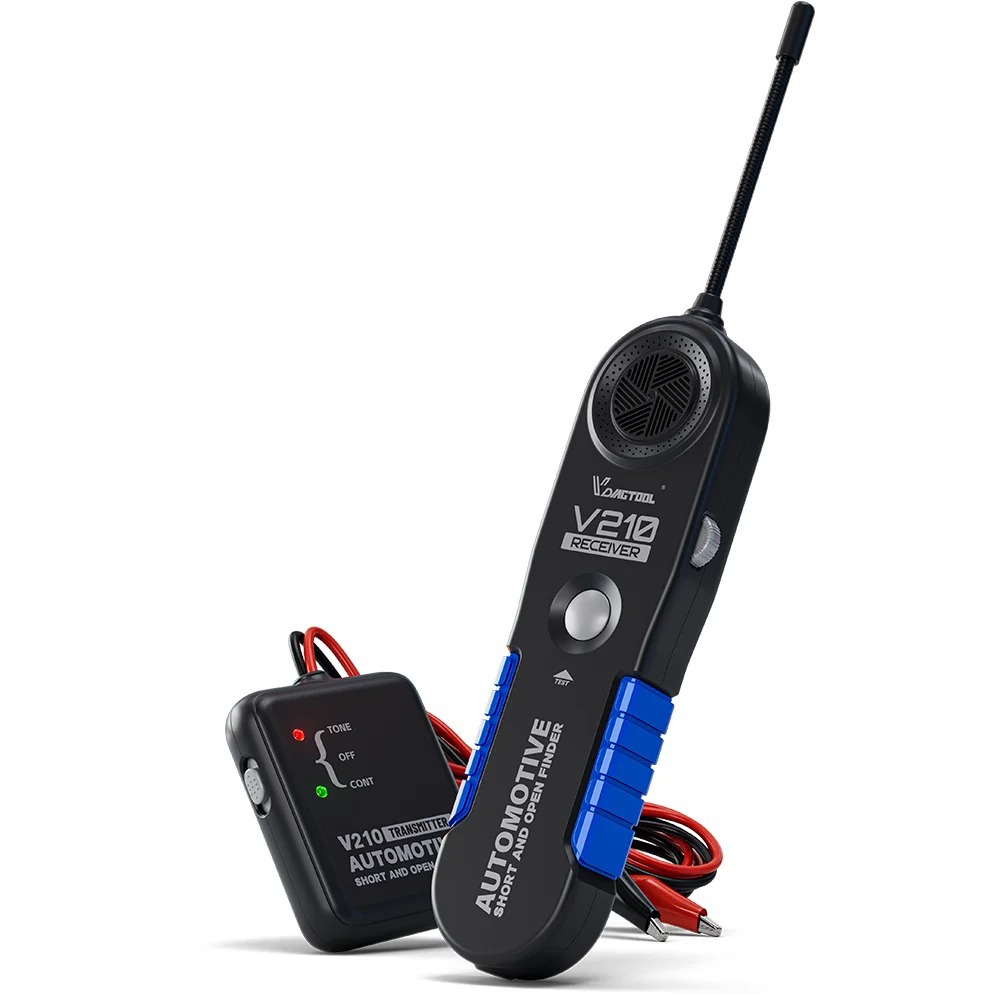 VDIAGTOOL V210 Testeur de Circuit Automobile – Détecteur de Coupure et Court-Circuit, Localisateur de Câbles Défectueux