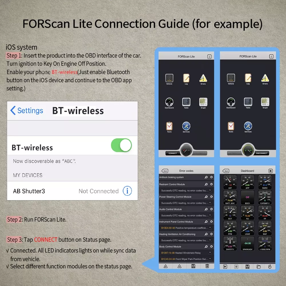 Vgate vLinker FD+ ELM327 Bluetooth 4.0 pour Ford FORScan wifi OBD2 diagnostic de voiture OBD 2 scanner J2534 outil automatique ELM 327 V1 5