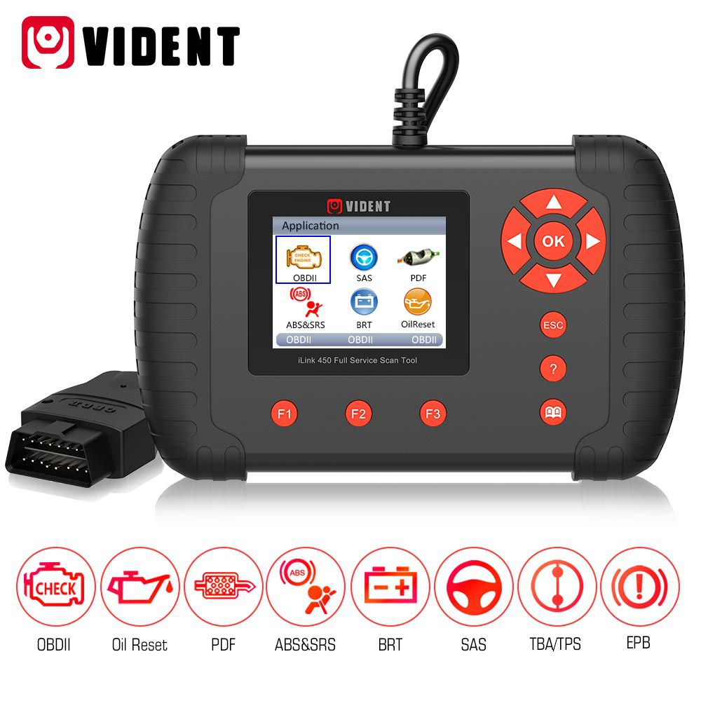 VIDENT iLink450 ABS & SRS reset /DPF/Battery Configuration Outil de service complet
