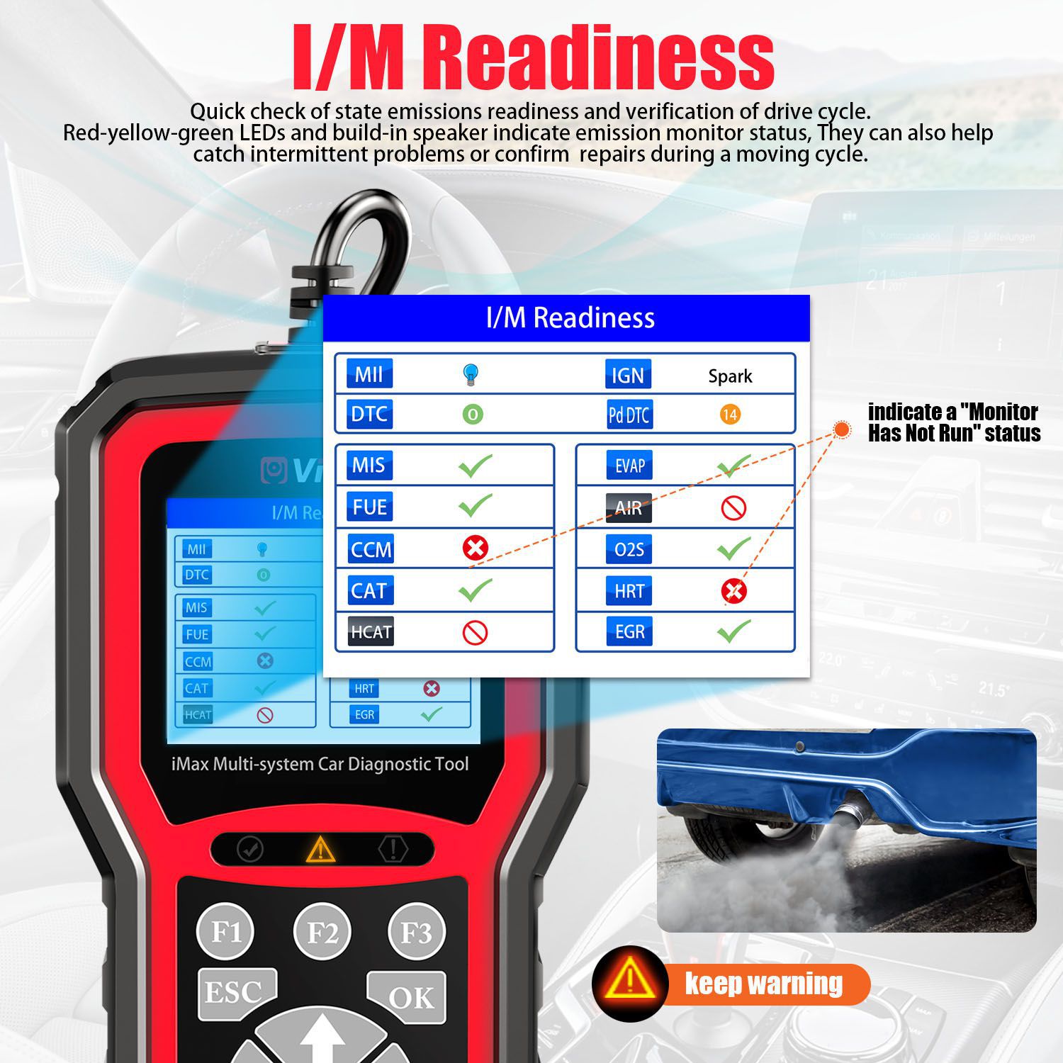 Widente imax4305 Opel Automotive Diagnosis tool for waxhall Opel Land Rover support Reset / OBDII diagnosis / Repair