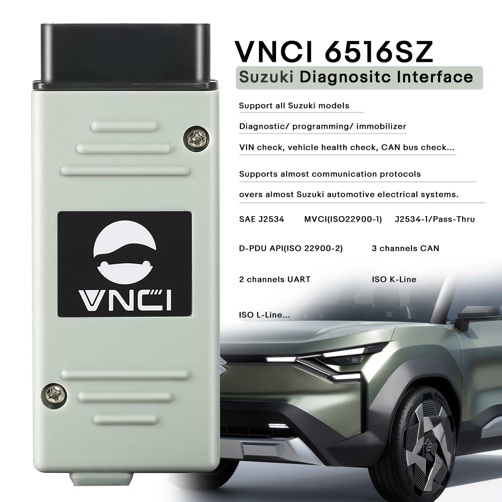 2024 VNCI 6516SZ Suzuki Diagnositc interface compatible avec SDT-II pilote logiciel OEM