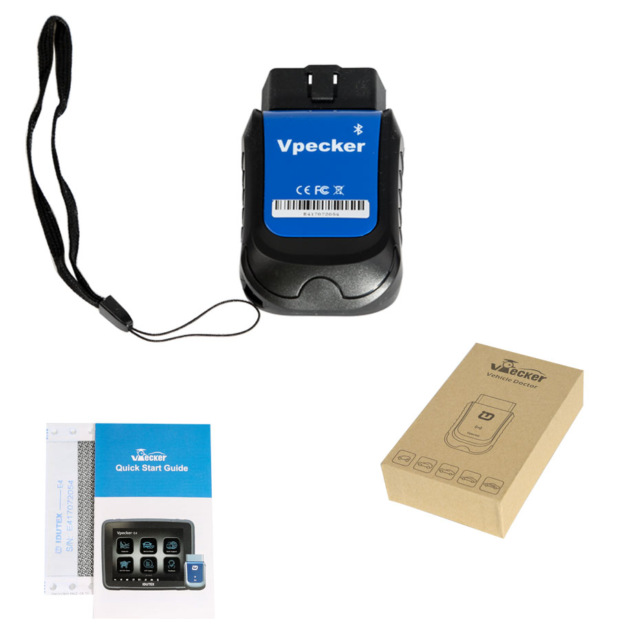 Vpeker E4 téléphone portable Bluetooth outil de balayage obdi à l 'échelle du système