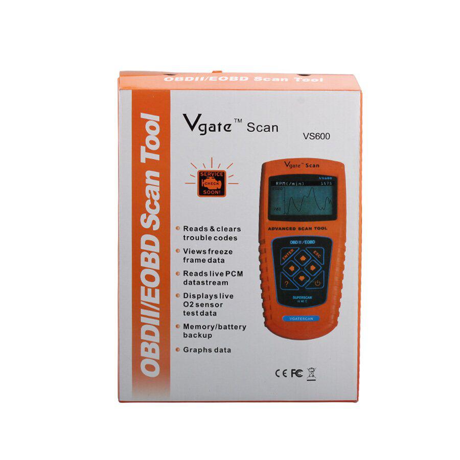 Vb600 vgatescan, scanneur obdi / eobd.