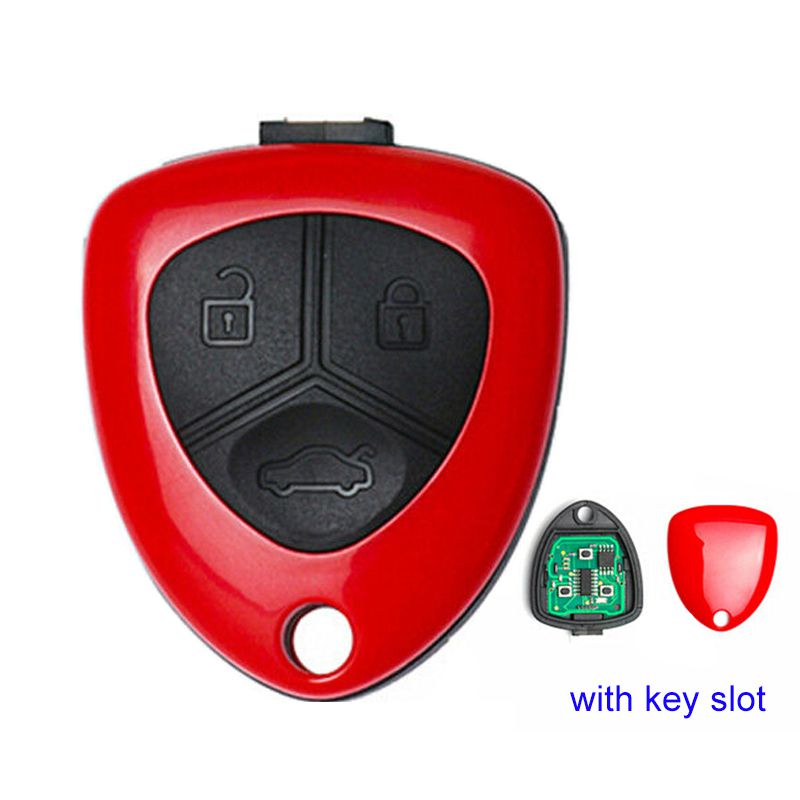 Xhorse VVDI Outil clé VVDI2 Ferrari Fil Télécommande 3 boutons Rouge XKFE00EN 5pcs / lot