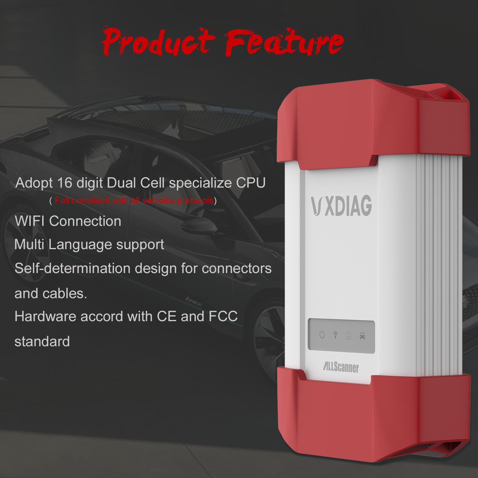 WIFI VXDIAG Multi outil de diagnostic pour Toyota Honda Land Rover/Jaguar JLR & Volvo 4 en 1 scanner