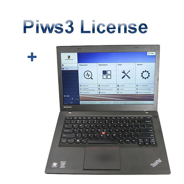 Licence vxdiag Porsche tester III piwis3 avec v38.90 Software SSD 240g and Lenovo t440p Notebook