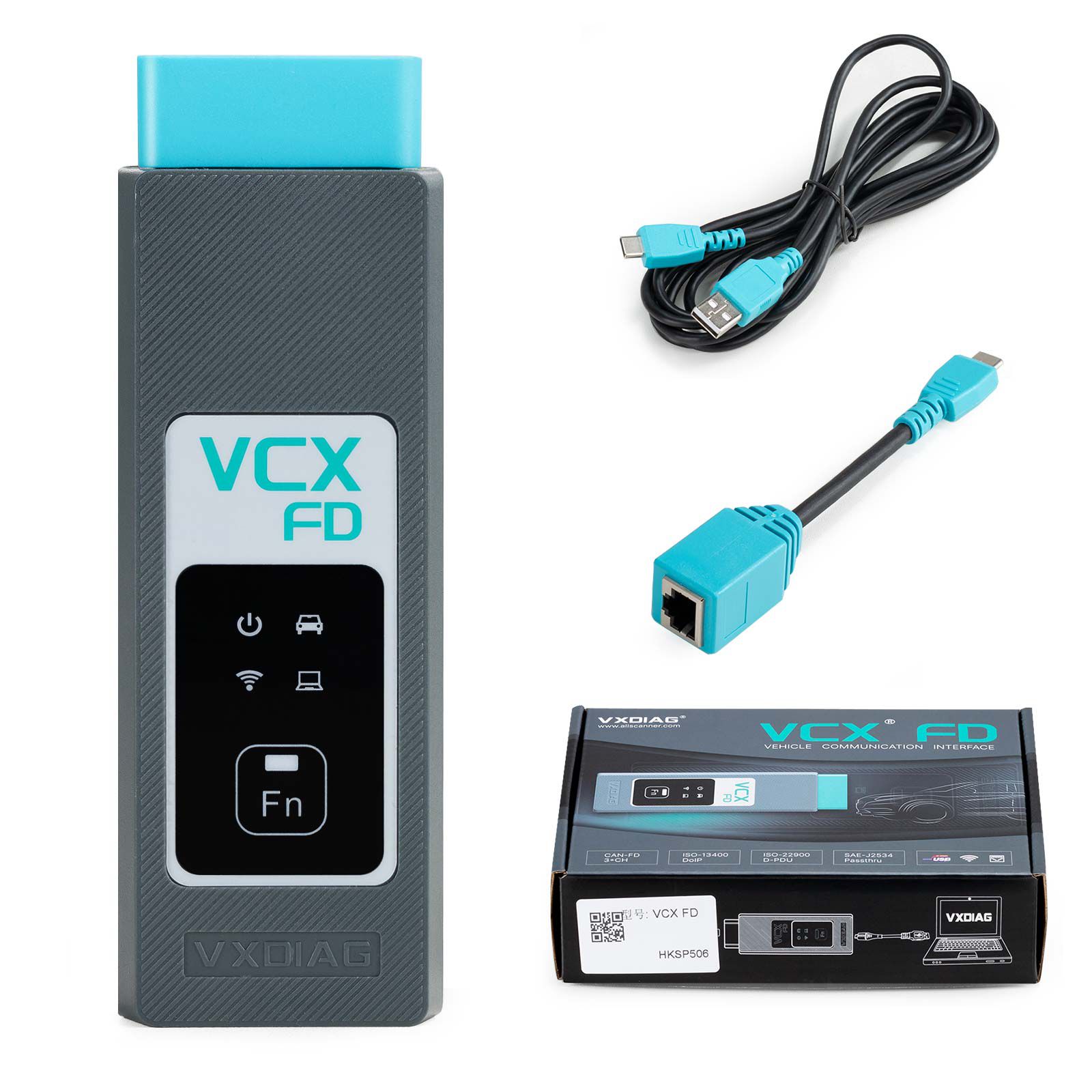 VXDIAG VCX-FD VCX FD GM interface de diagnostic de véhicule intelligent pour GM Chevrolet/Buick/Cadillac/Opel/Holden outil de diagnostic