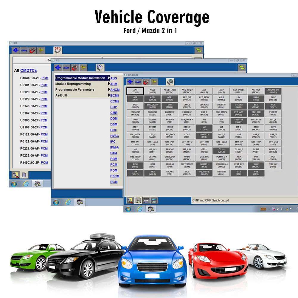 VXDIAG VCX Nano pour Ford/Mazda 2 en 1 outil de diagnostic pour la voiture de 2005-2022