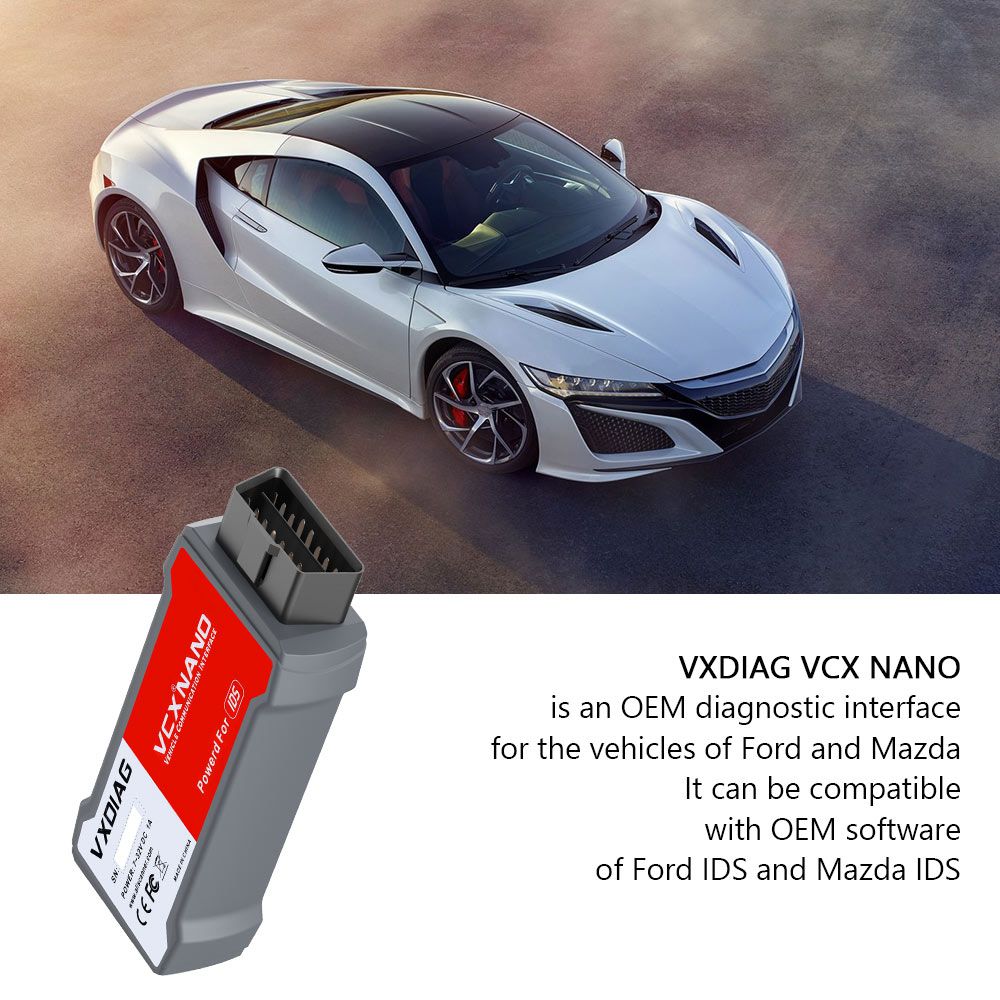 VXDIAG VCX Nano pour Ford/Mazda 2 en 1 outil de diagnostic pour la voiture de 2005-2022