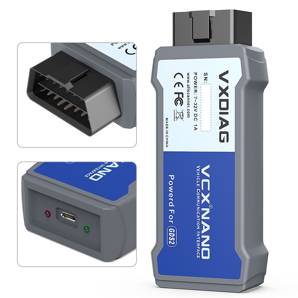 Version USB vxdiag vcx Nano pour outil de diagnostic GM / Opel gds2 v2022.05 tech2win 16.02.24