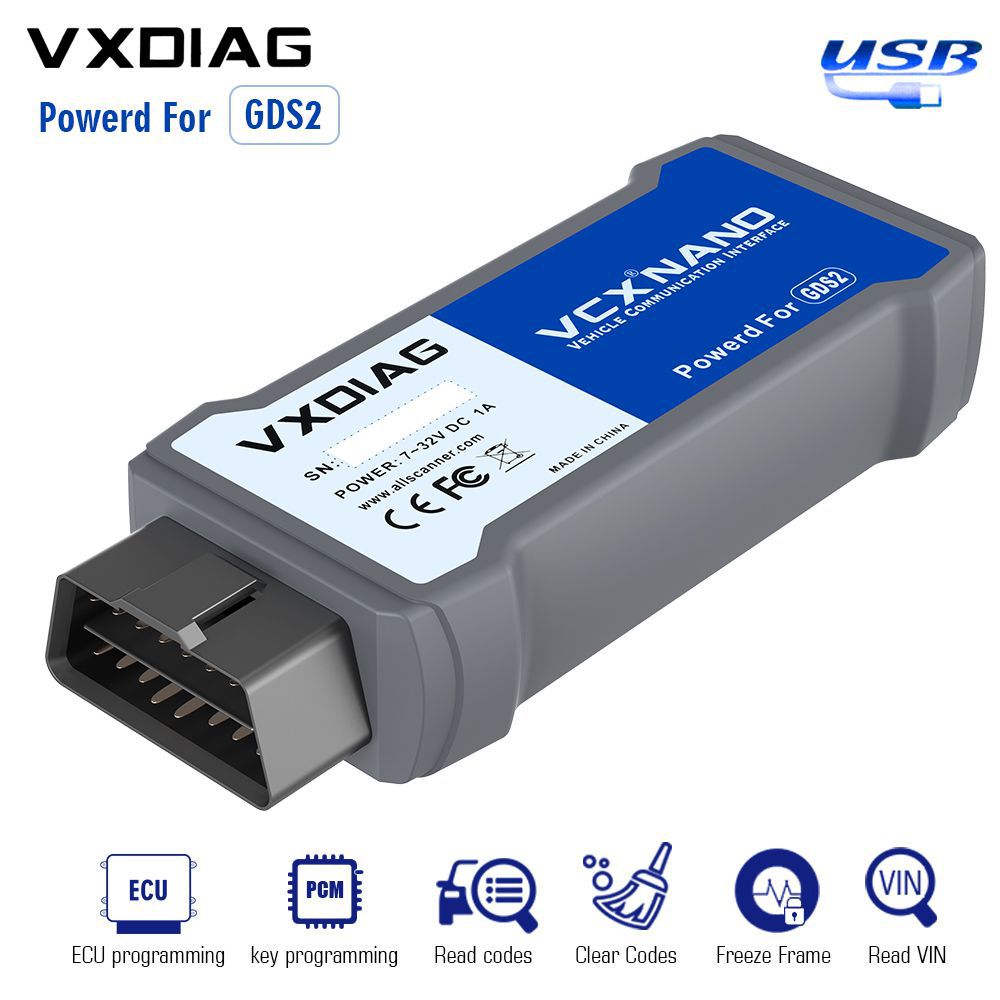 Version USB vxdiag vcx Nano pour outil de diagnostic GM / Opel gds2 v2022.05 tech2win 16.02.24