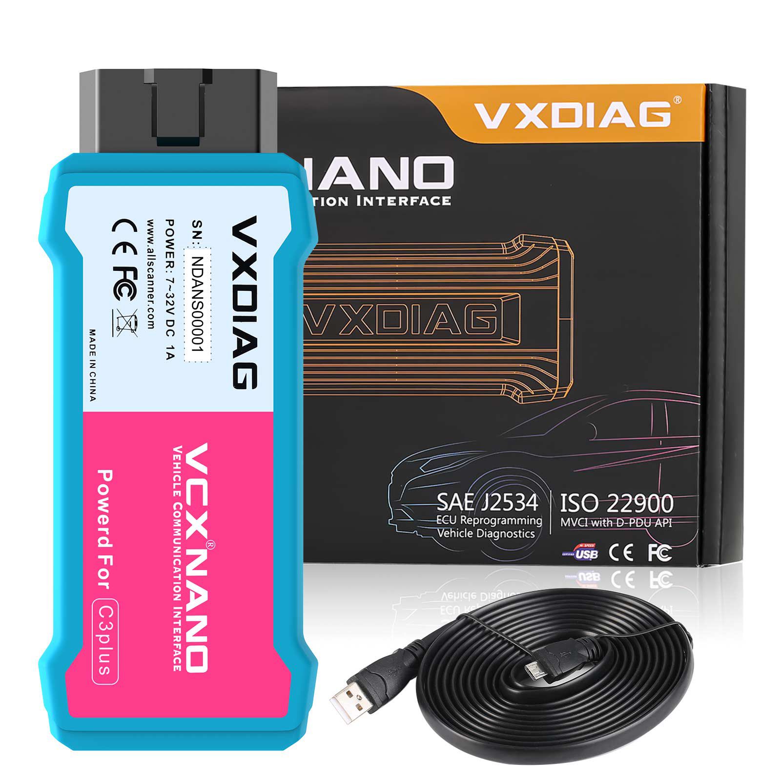 2024 VXDIAG VCX NANO pour la version WiFi de l'outil de diagnostic NISSAN Infiniti GTR prend en charge la programmation