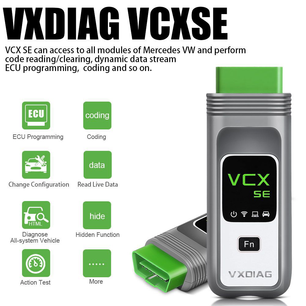 La nouvelle interface de diagnostic OEM vxdiag vcx se 6154 prend en charge doip pour Volkswagen, Audi, Skoda, Seat Bentley et Lamborghini