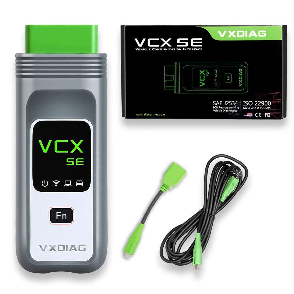 VXDIAG VCX SE pour Renault (2005-2022) Tous les systèmes Outil de diagnostic J2534 ECU Codage & Programmation OBD2 Scanner