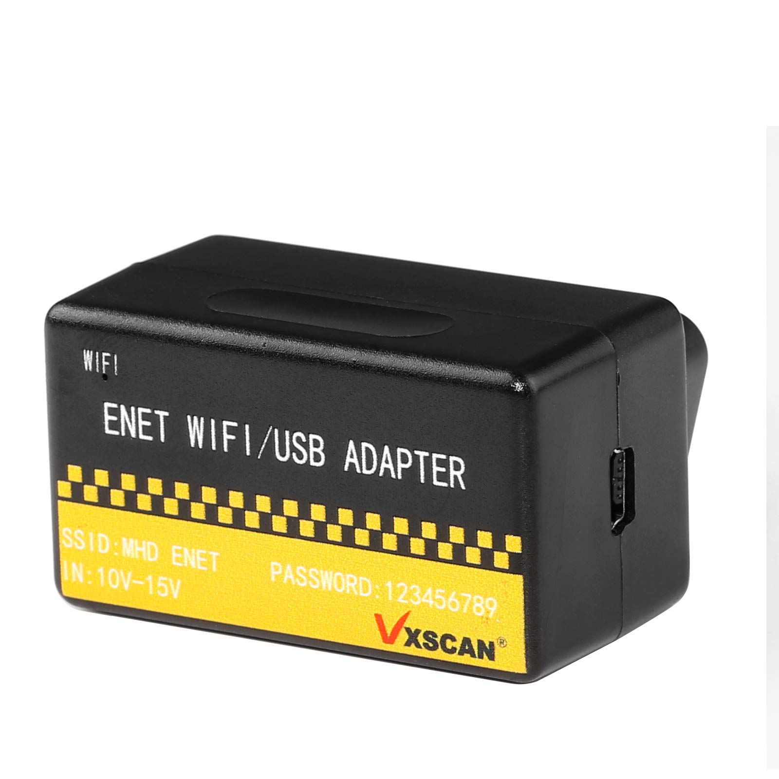 Vwscan ENET Wifi / USB Adaptateur doip pour vw / Volvo, BMW f / G Series + Benz Licence logicielle w223 c206 213 167