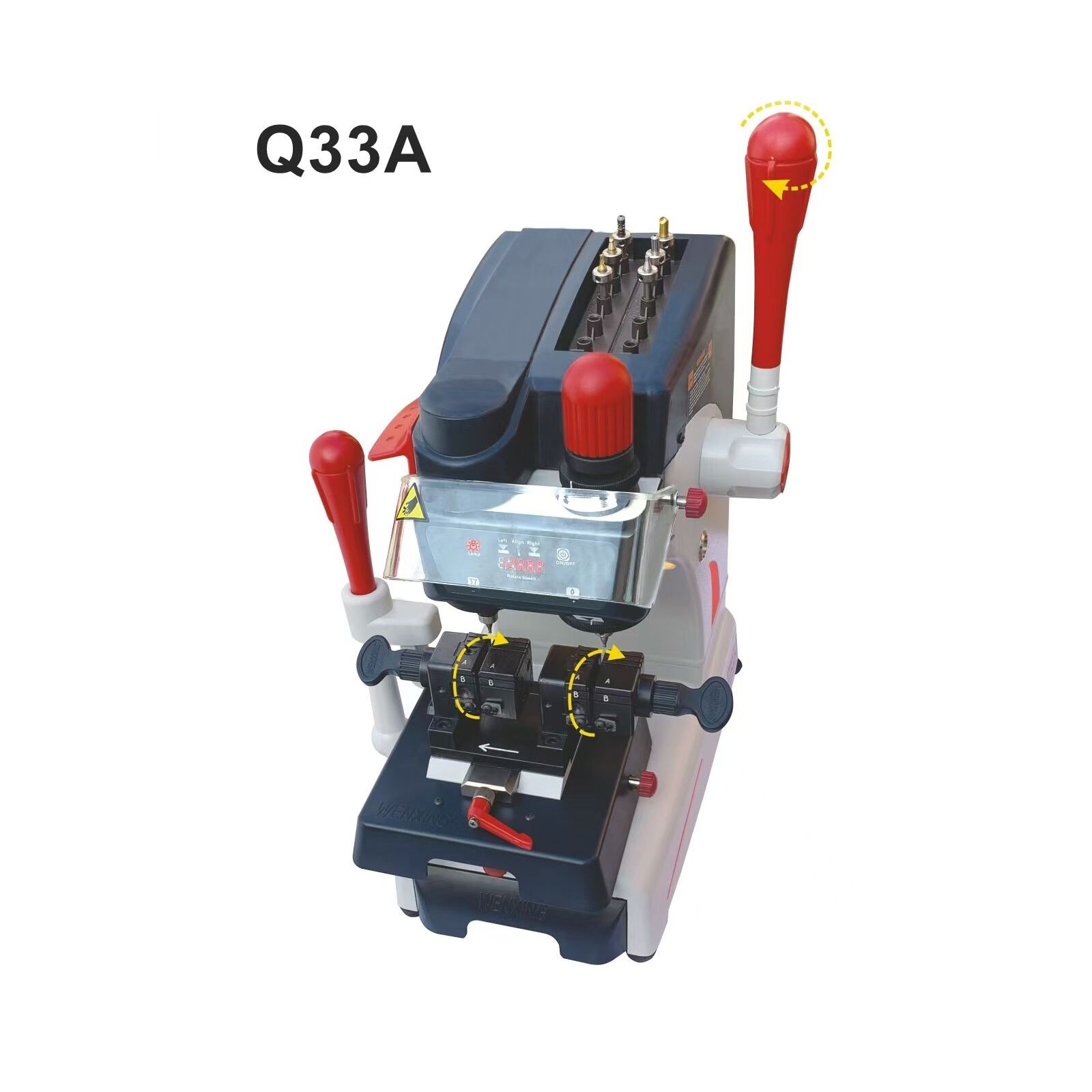 WENXING Q33A Machine de coupe de clés manuelle verticale multifonction avancée