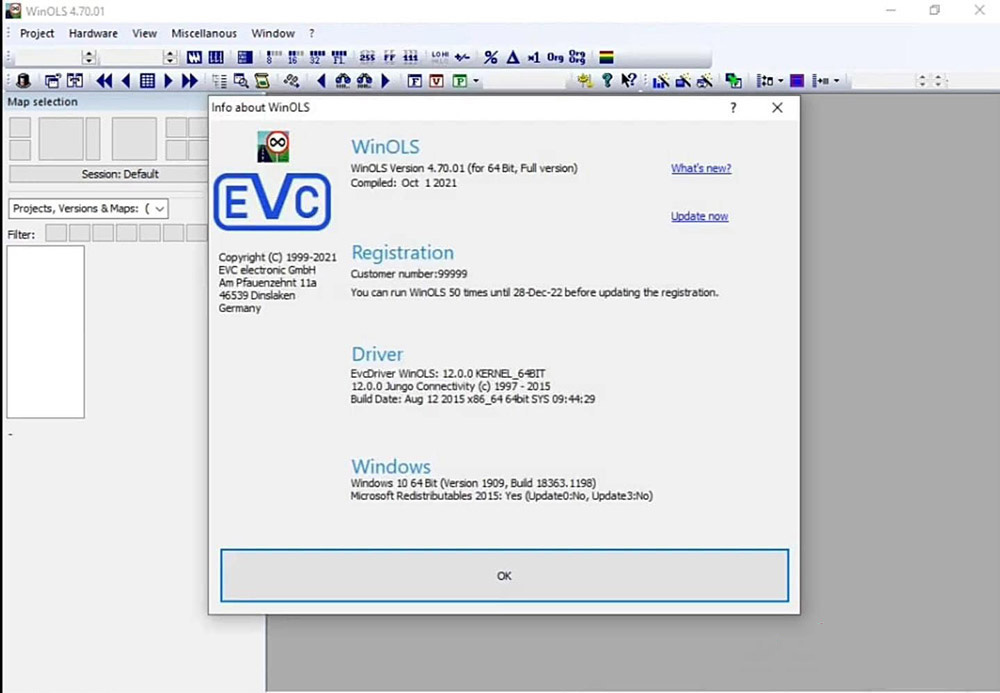 WinOLS 4.7 ECU Remap et Logiciel de réglage de puce et de correction de la somme de contrôle