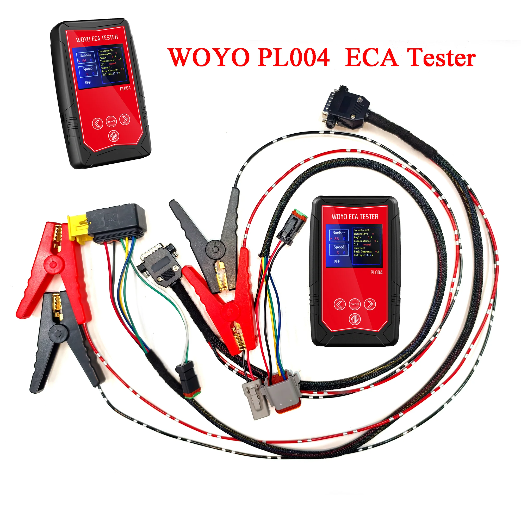 Testeur ECA WOYO PL004 – Outil de diagnostic pour actionneur d'embrayage électrique de camion Scania, test sur banc