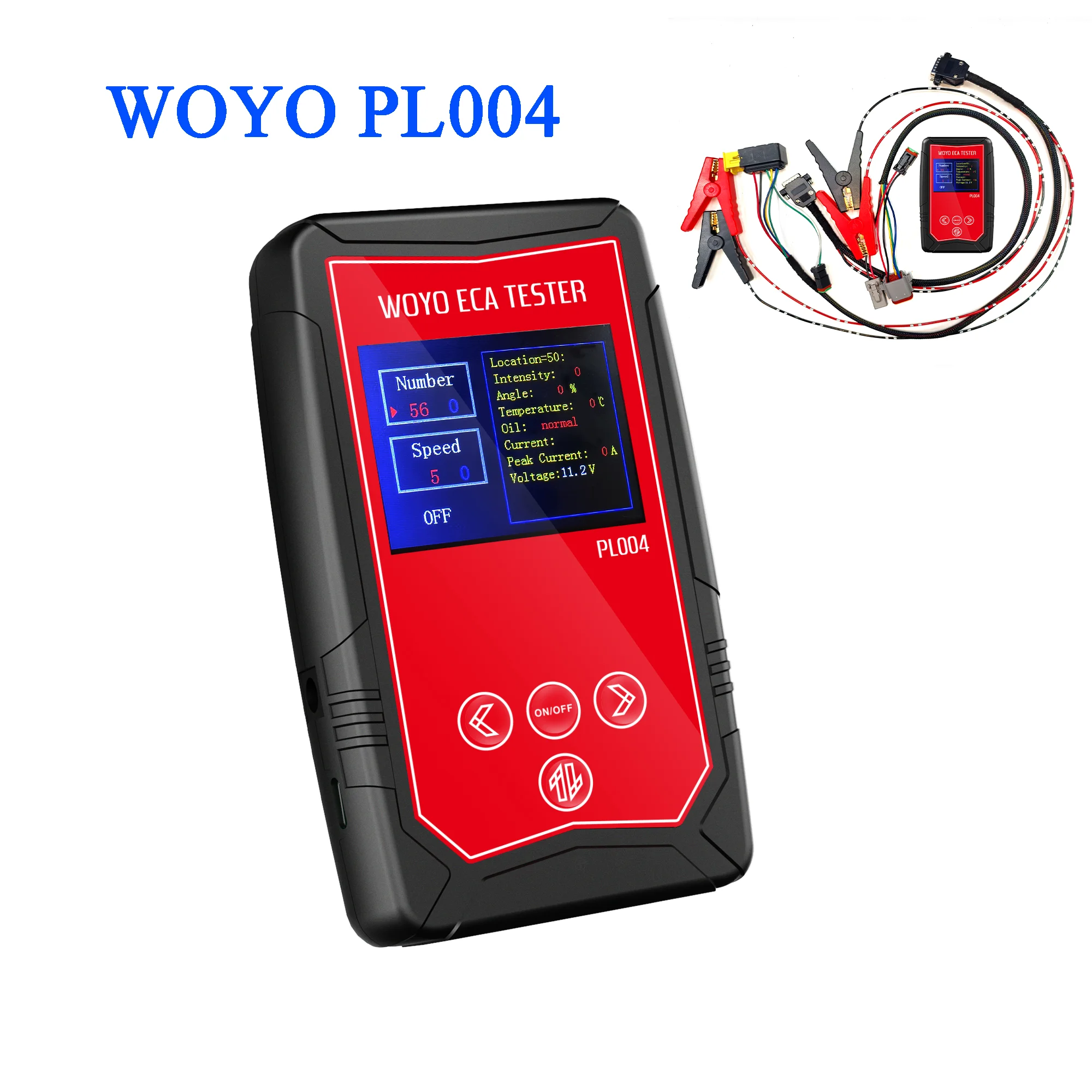 Testeur ECA WOYO PL004 – Outil de diagnostic pour actionneur d'embrayage électrique de camion Scania, test sur banc