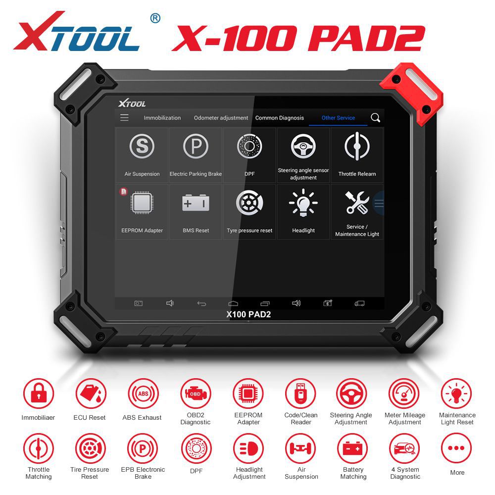 Xtoox100 X - 100 pad2 pro key program Complete Edition and Public fourth and 5immo Addition of Special functions