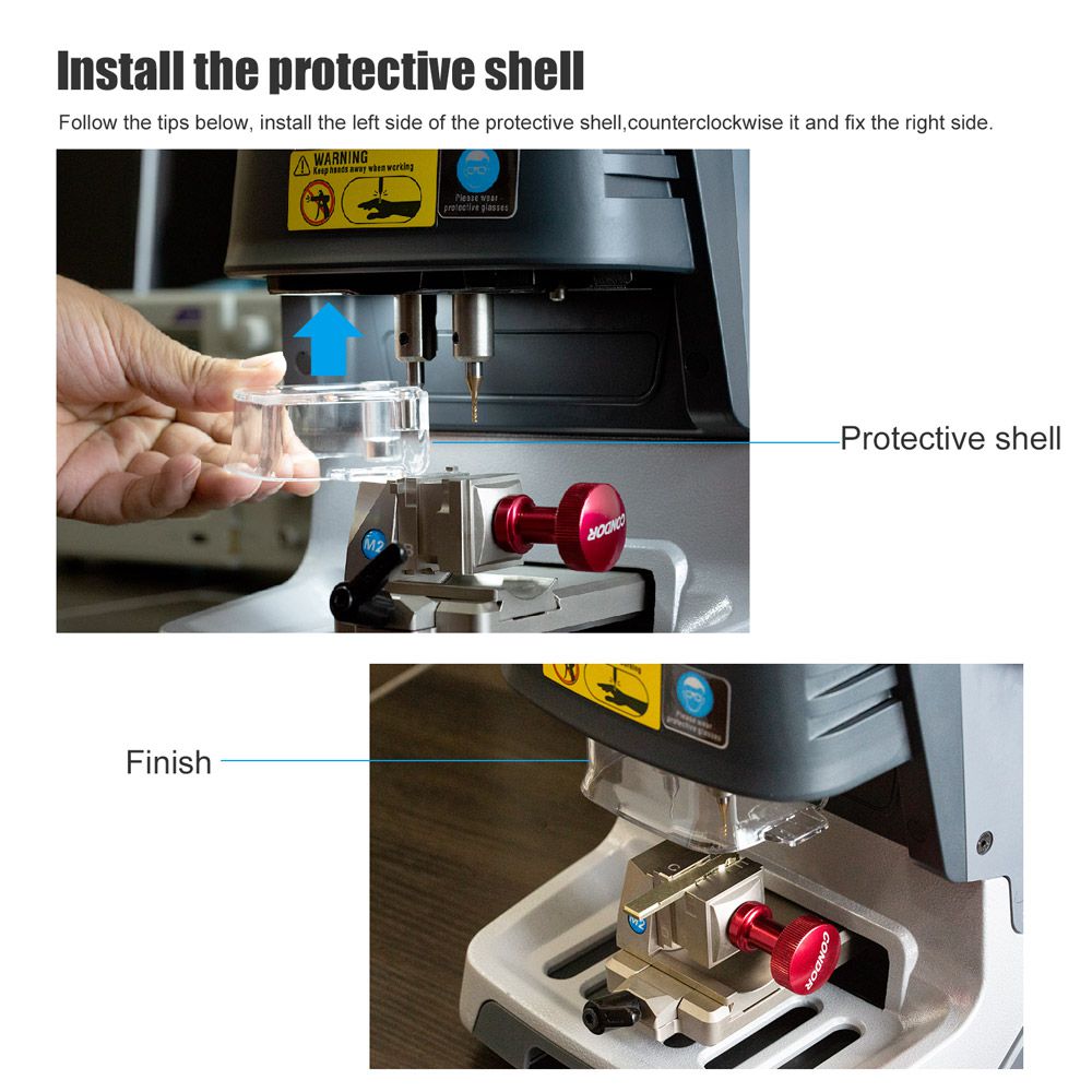 V1.5.9 Xhorse Dolphin XP-005 XP005 Machine de coupe clé multi-langue coupe latérale/piste/Dimple/Tibbe clés