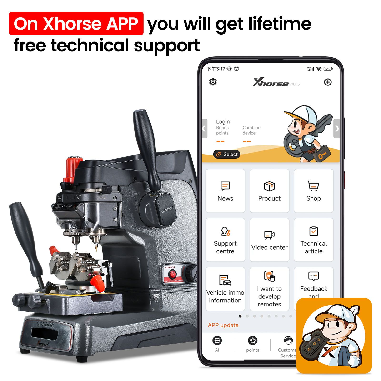 2025 Original Xhorse Condor XC-002 XC002 PRO Machine à couper la clé