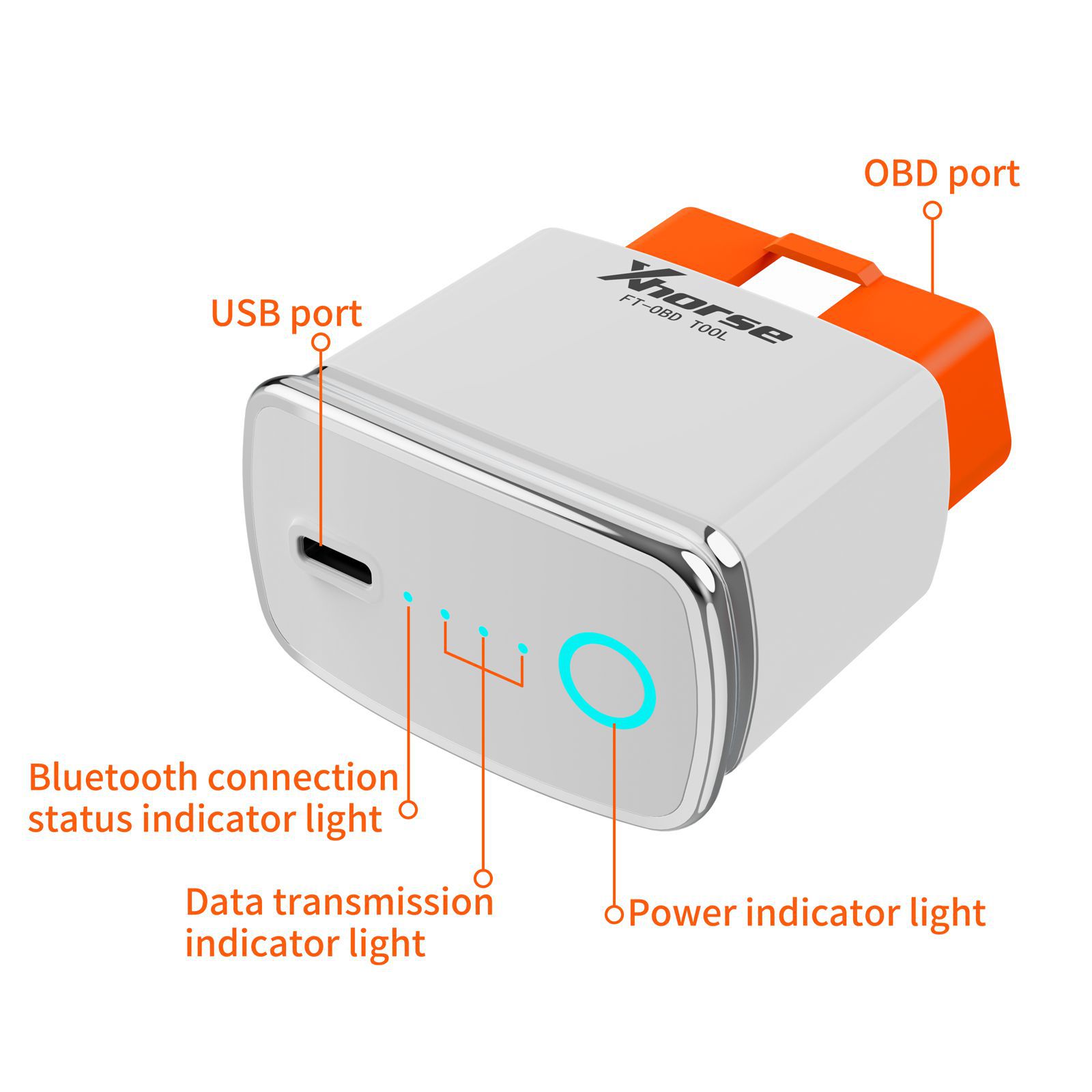 2023 Xhorse MINI OBD Tool FT-OBD for Toyota智能钥匙支持添加钥匙和丢失所有钥匙