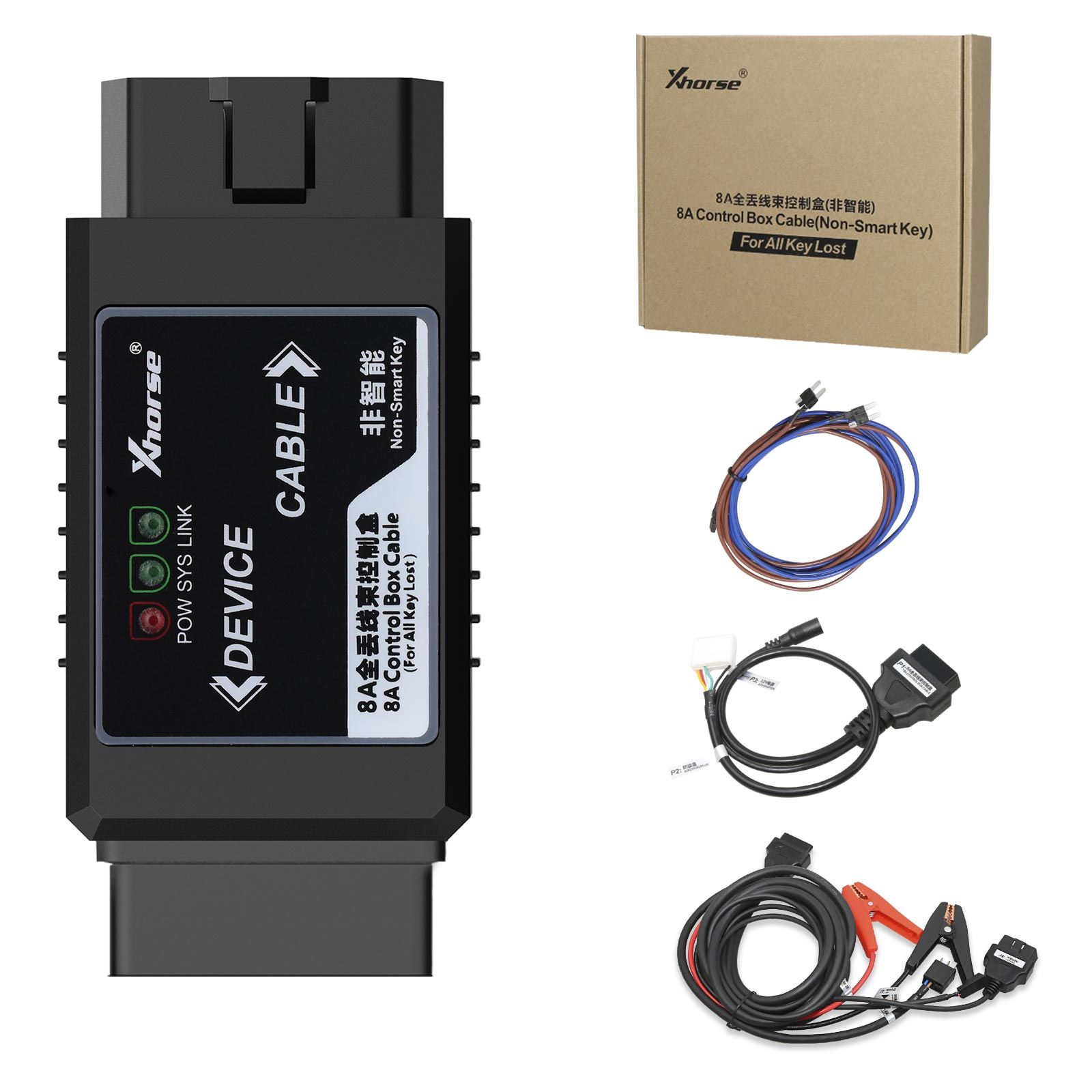 Xhorse Mini OBD Tool V2 XDMO20 avec Toyota 8A H Chip Non-Smart Key Toutes les clés perdues Adaptateur