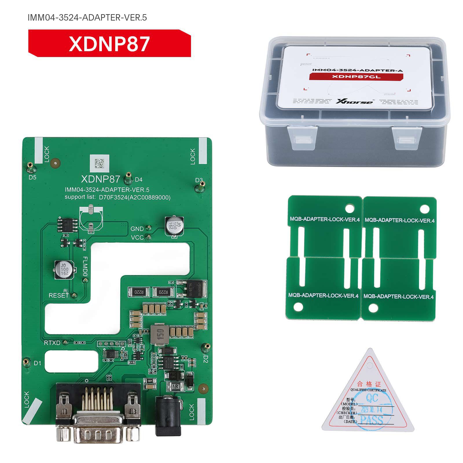 2024 xhorse mqb48 sans démontage sans soudure 13 ensemble complet d'adaptateurs xdnpm3gl