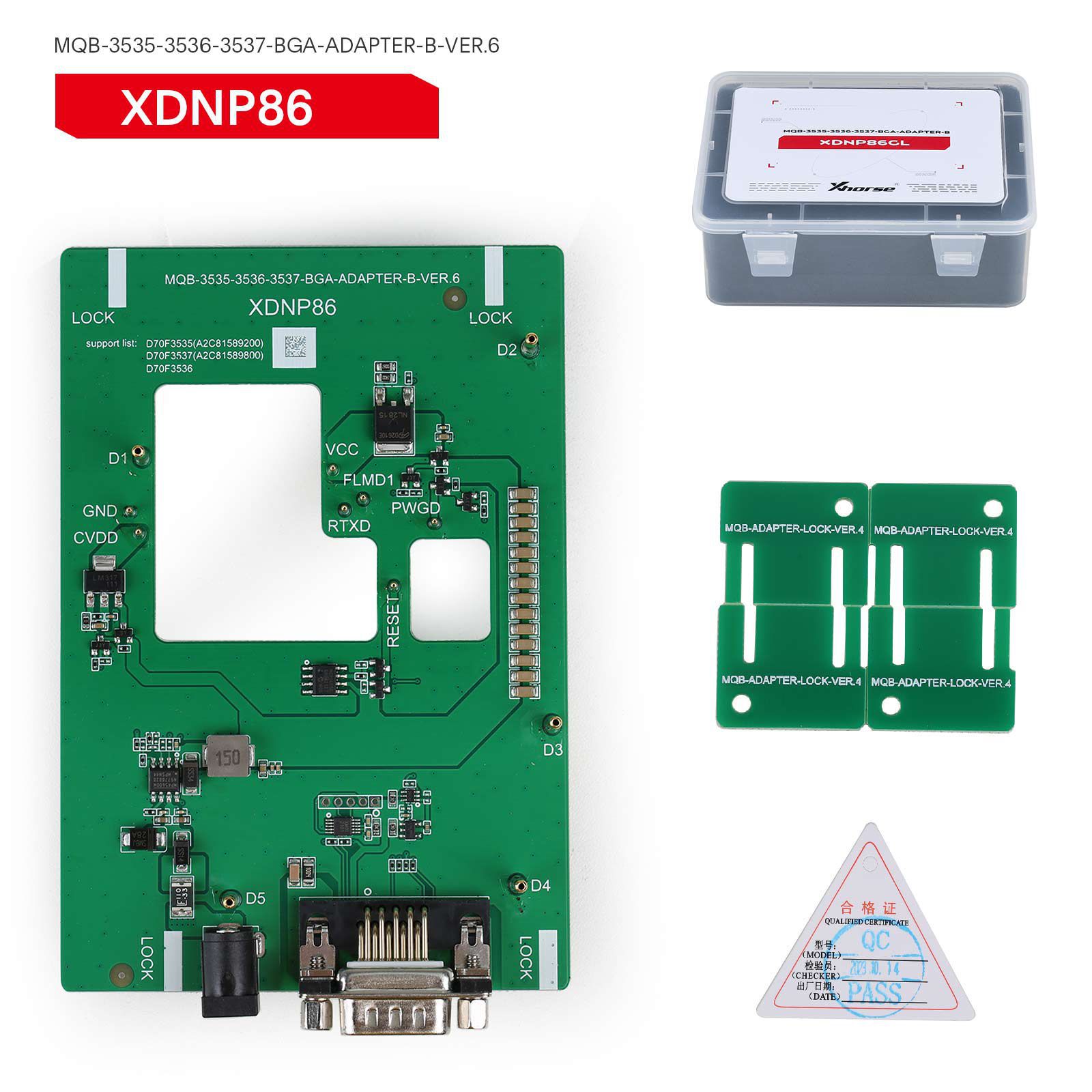 2024 xhorse mqb48 sans démontage sans soudure 13 ensemble complet d'adaptateurs xdnpm3gl