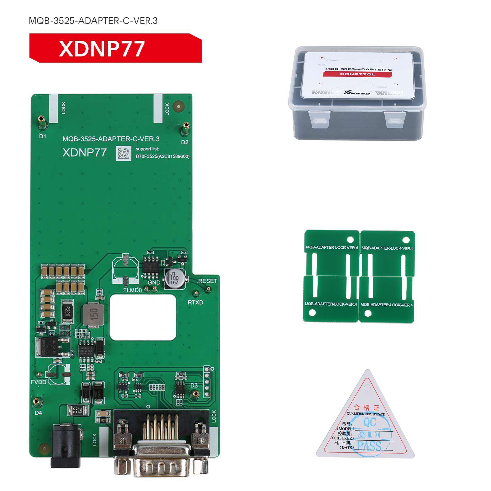 2024 xhorse mqb48 sans démontage sans soudure 13 ensemble complet d'adaptateurs xdnpm3gl