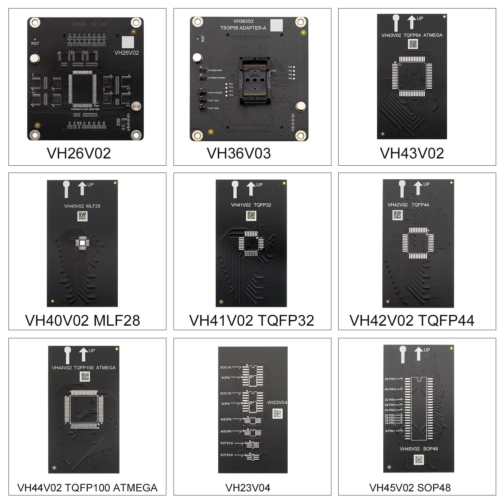 Xhorse Multi Prog Programmer + Adaptateurs exclusifs + Adaptateurs MQB48 + Adaptateur MQB-RH850 + GODIAG ECU GPT Boot AD et G-V ECU Cable Bundle Kit