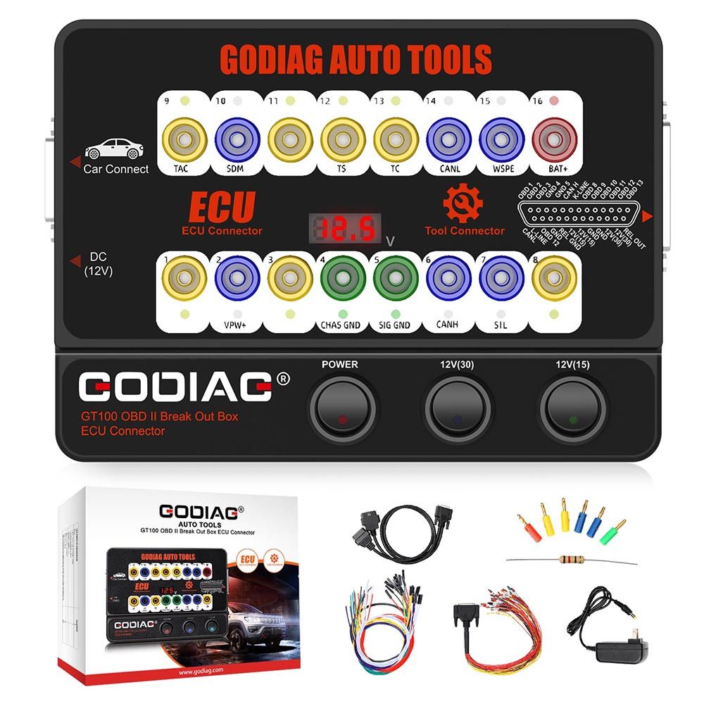 Xhorse Multi-PROG Multi Prog ECU TCU Programmateur avec GODIAG GT100 et ECU GPT Boot AD ECU Connector pour ECU Lecture Écriture