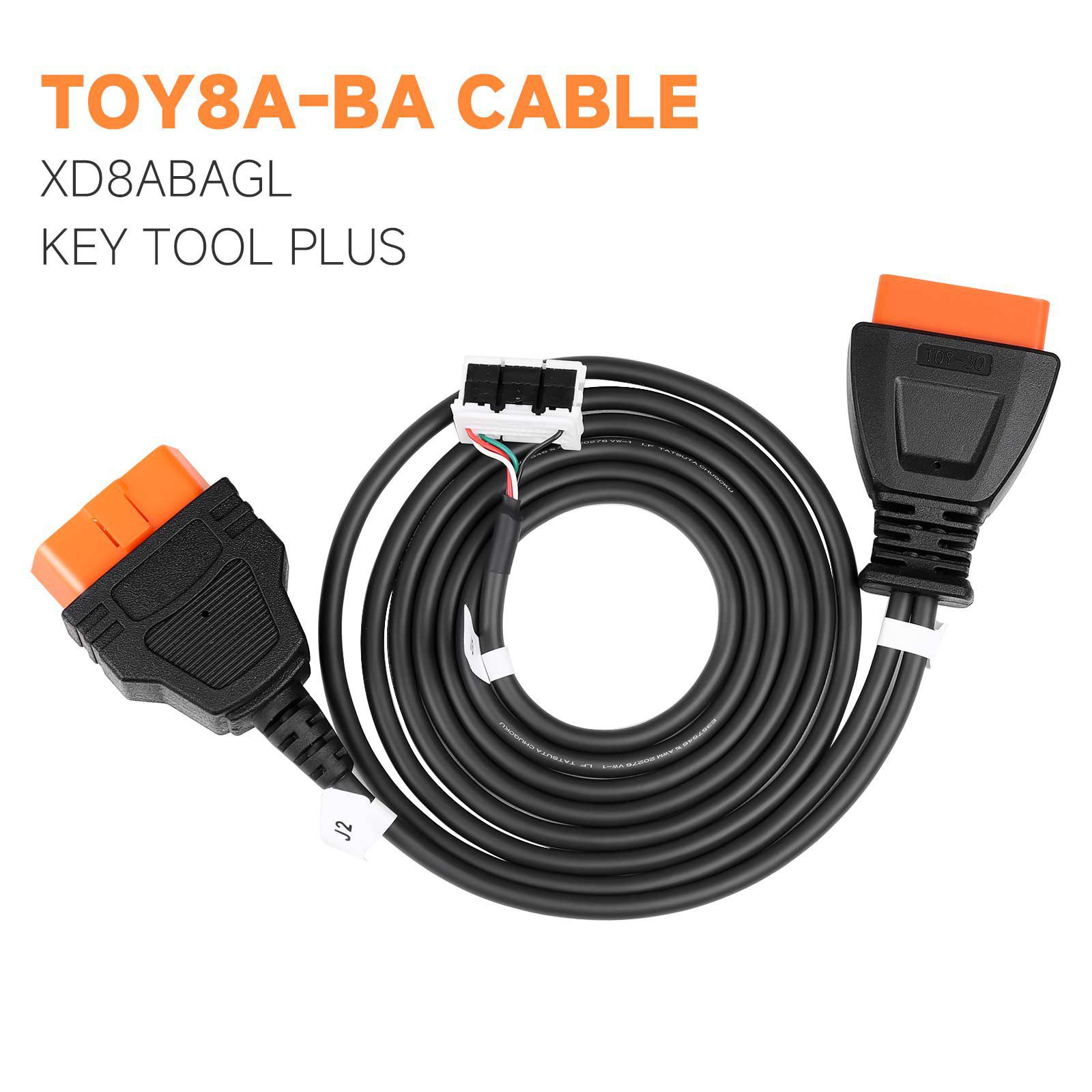 2024 xhorse Toyota Ba toy - Ba tous les adaptateurs de perte de clé kd8abagl pour vvdi Key Tool plus, Key Tool Max Pro et FT - mini outil obd