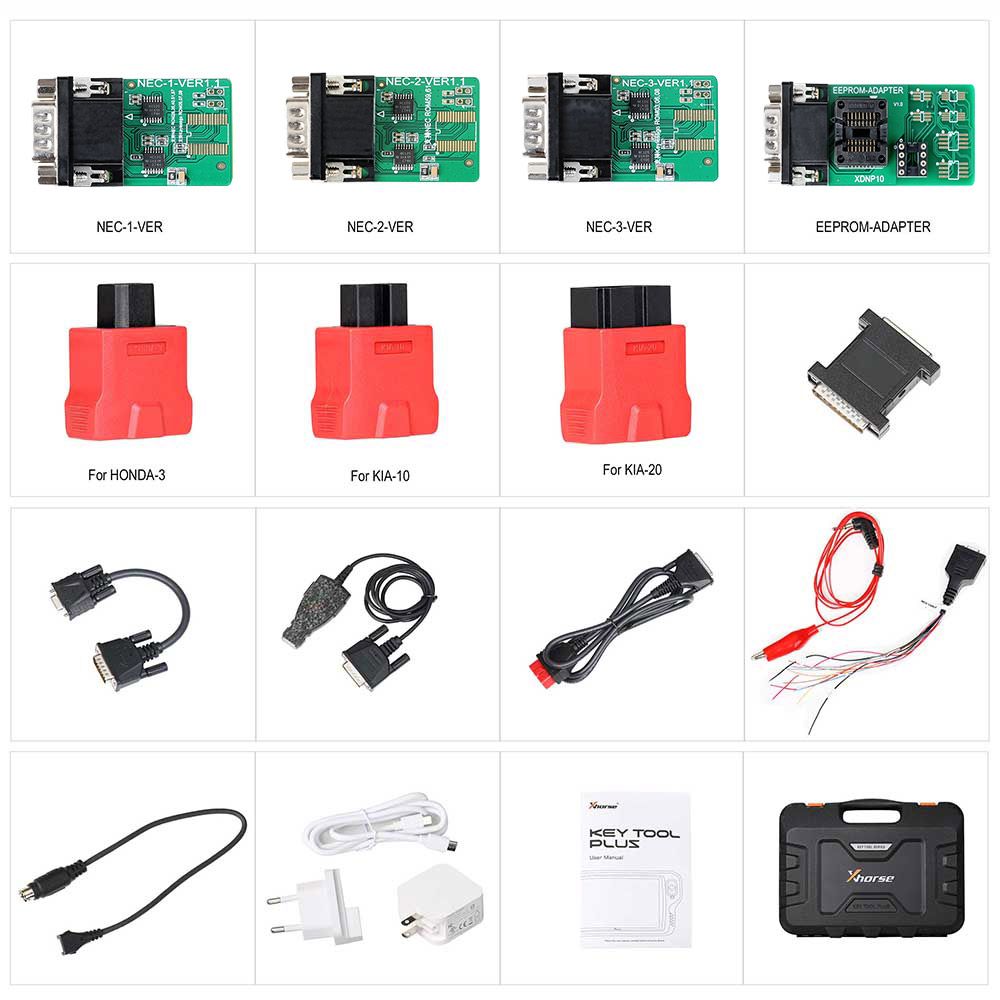 Xhorse VVDI Key Tool Plus Pad Global Version complète avancée avec licence VW MQB48-NEC35xx, licence ISN de lecture de banc BMW et licence de moto BMW