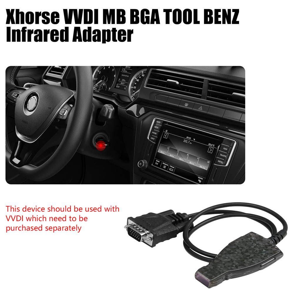 Adaptateur infrarouge Xhorse pour câble connecteur infrarouge BENZ Câble IR pour VVDI MB BGA TOOL
