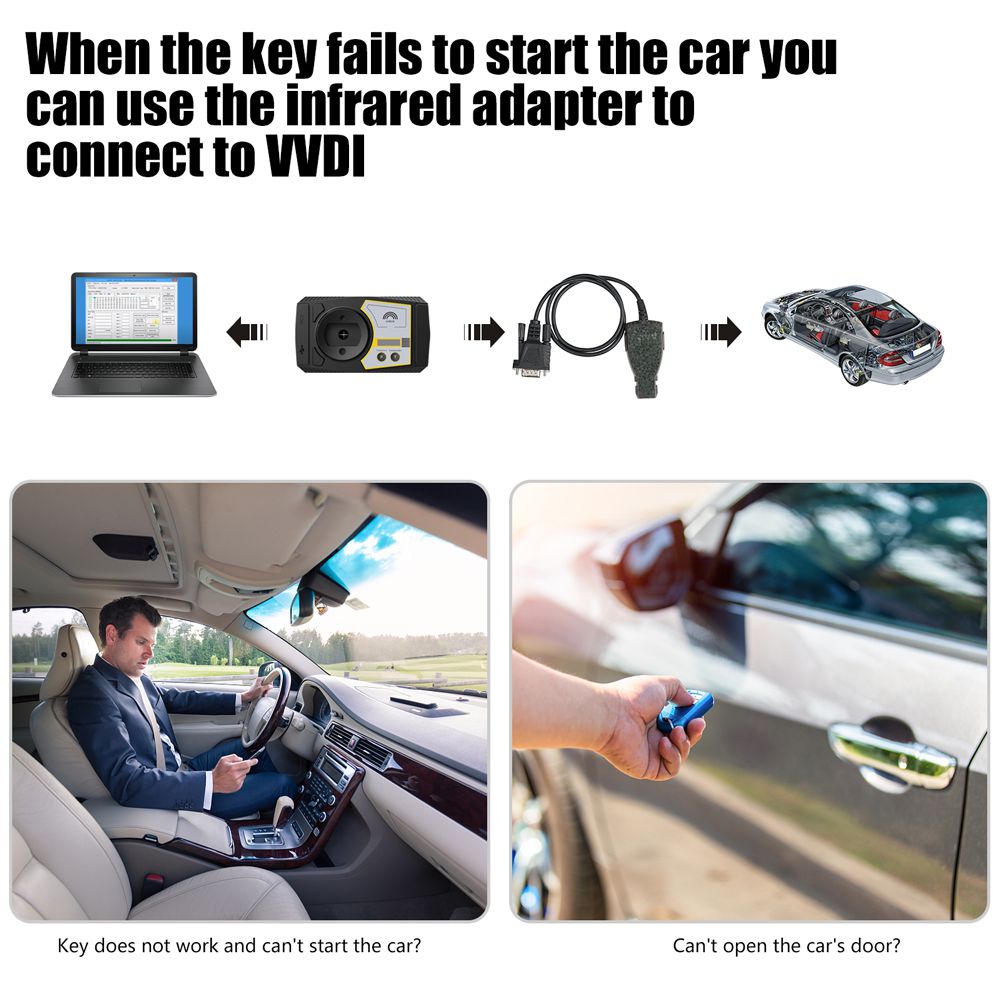 Adaptateur infrarouge Xhorse pour câble connecteur infrarouge BENZ Câble IR pour VVDI MB BGA TOOL