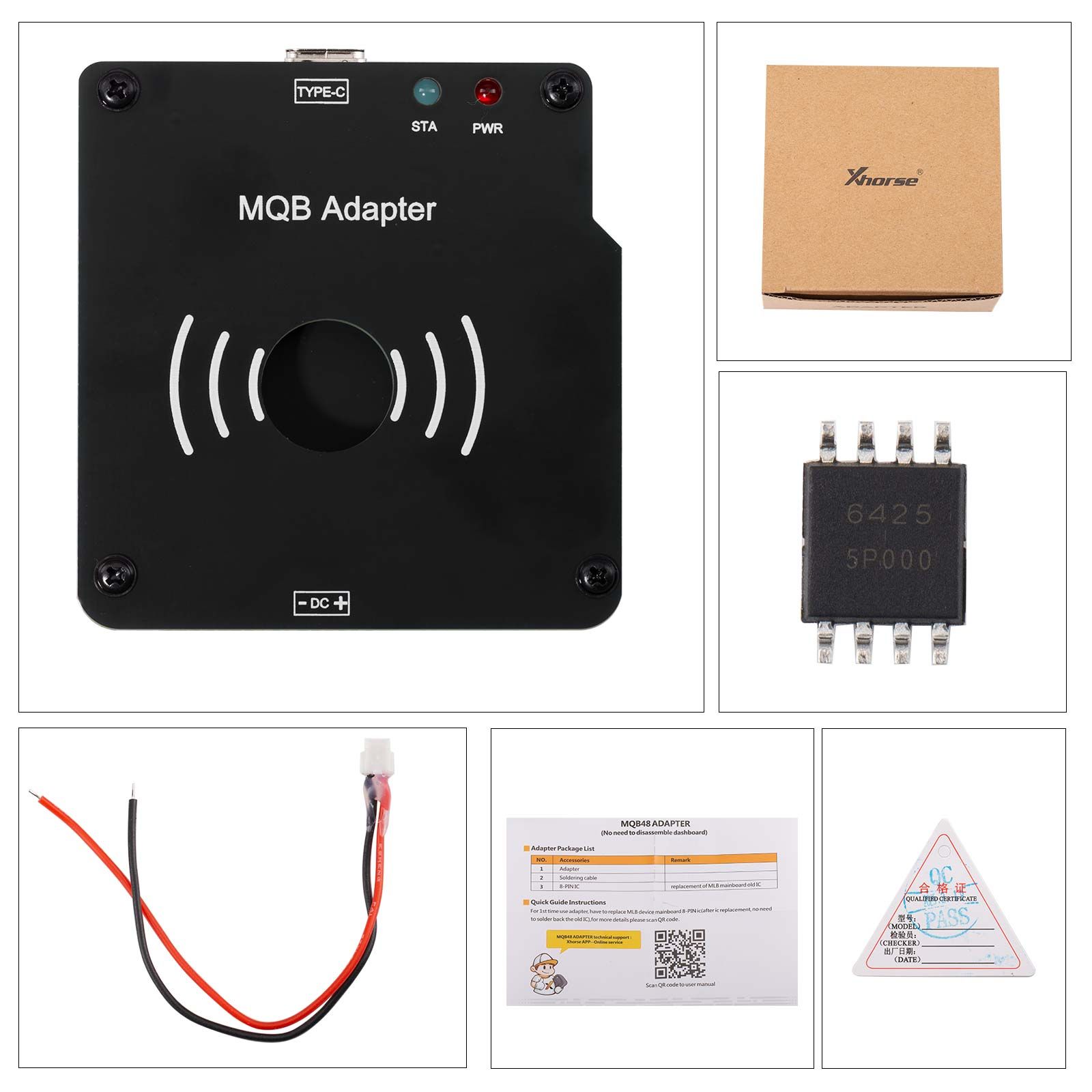 Xhorse VVDI MLB Tool XDMLB0 Key Programmer Plus XHORSE XDMQBAGL MQB MQB48 Adaptateur Ajouter des clés au système MQB Pas besoin de démonter l'instrument