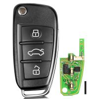 Xhorse Audi A6L Q7 Style Universal Remote Key 3 Boutons X003 pour VVDI Key Tool 5pcs/lot