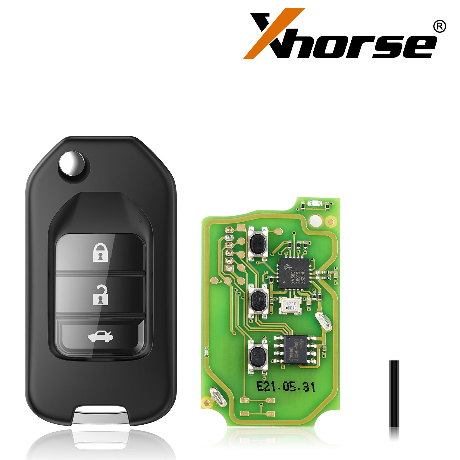 Xhorse vvvdi2 Honda Wire Universal Remote Key 3 buttons (packaged separately) 5 PCS / Batch