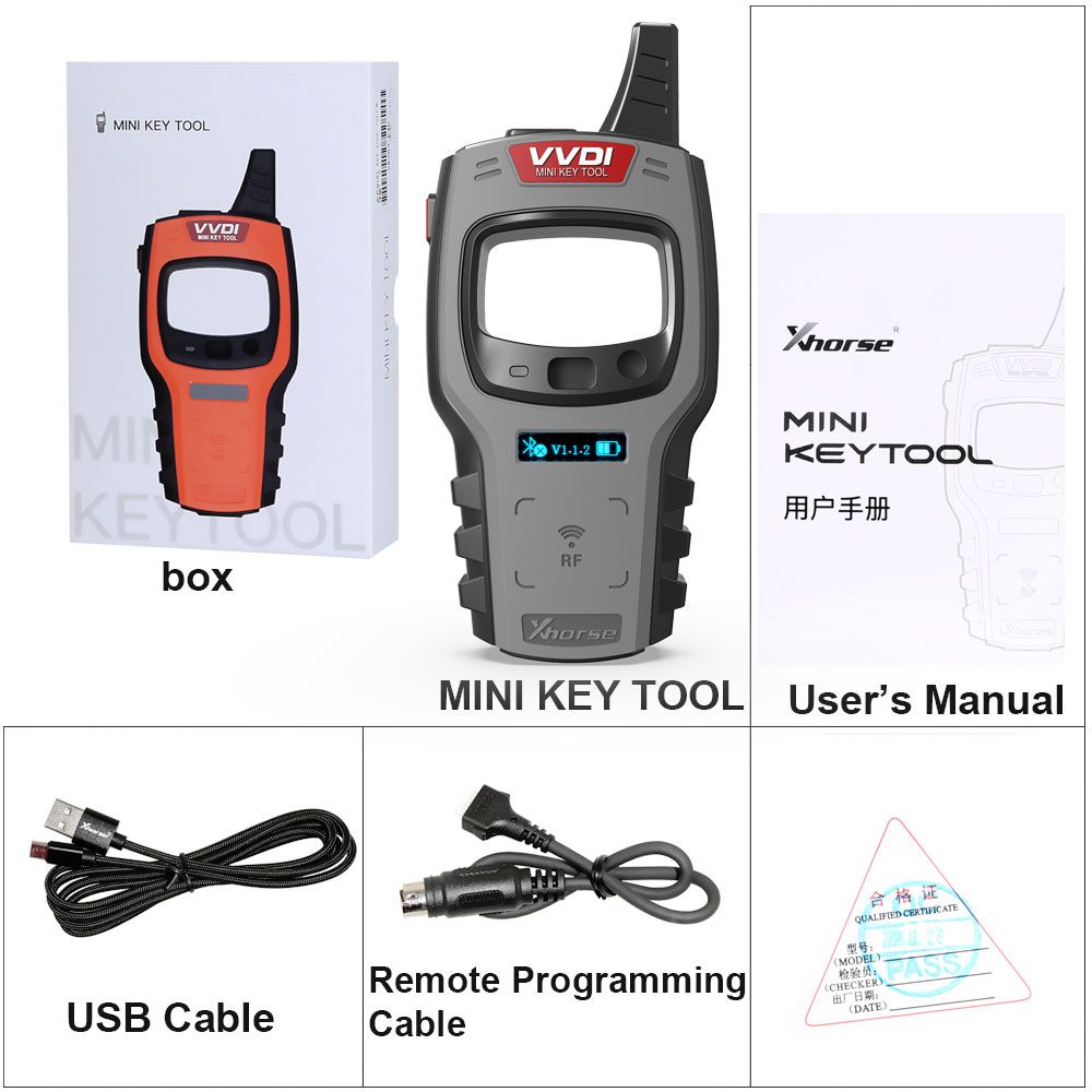 2024 Xhorse VVDI XDKTMGEN MINI Key Tool Version mondiale sans copie 48 Transpondeur (96 bit) Fonction Pas de jetons