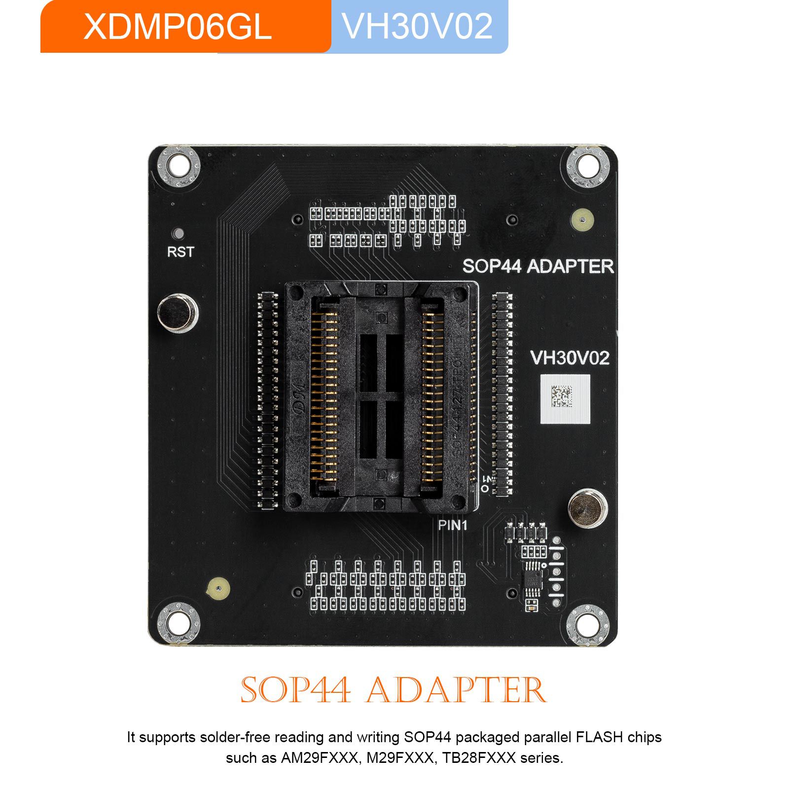 2024 Nouveau Xhorse XDMP06GL VH30 SOP44 Adaptateur pour Programmateur Multi Prog