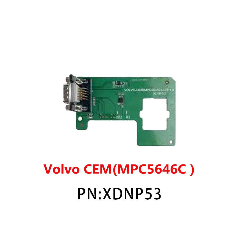 L'adaptateur xhorse xdnp53 Volvo CEM (mpc5646c) fonctionne avec mini prog et Key Tool Plus