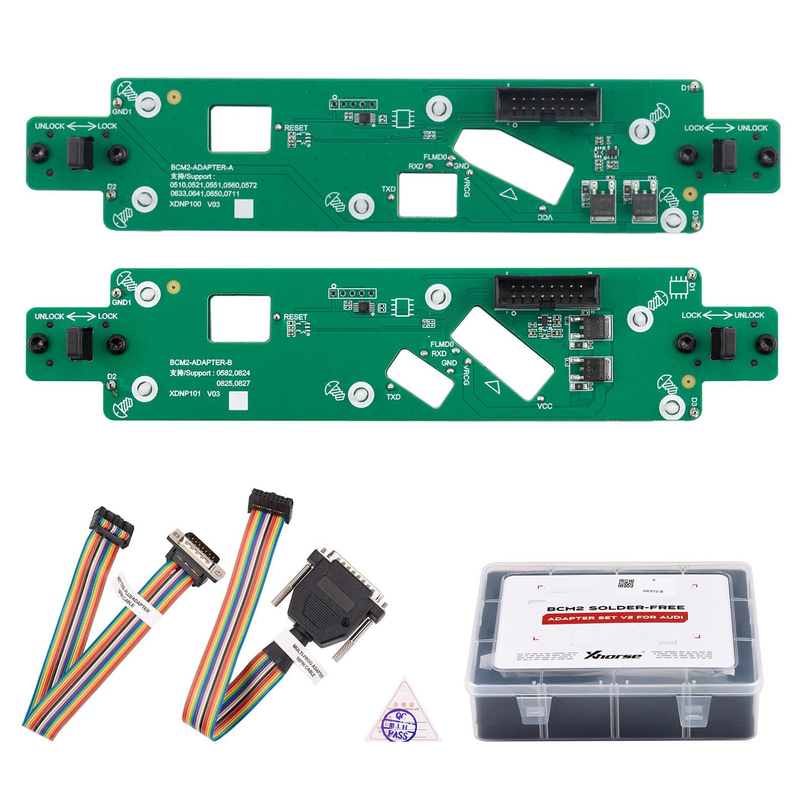 XHORSE XDNPA2GL Audi BCM2 Adaptateur sans soudure deuxième génération pour Audi All Key Lost & Add Key pour VVDI Key Tool Plus, MULTI-PROG
