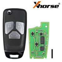 Xhorse xkau01en Wire Universal Flip Remote Key 3 button for AUDI 5 PCS / Batch