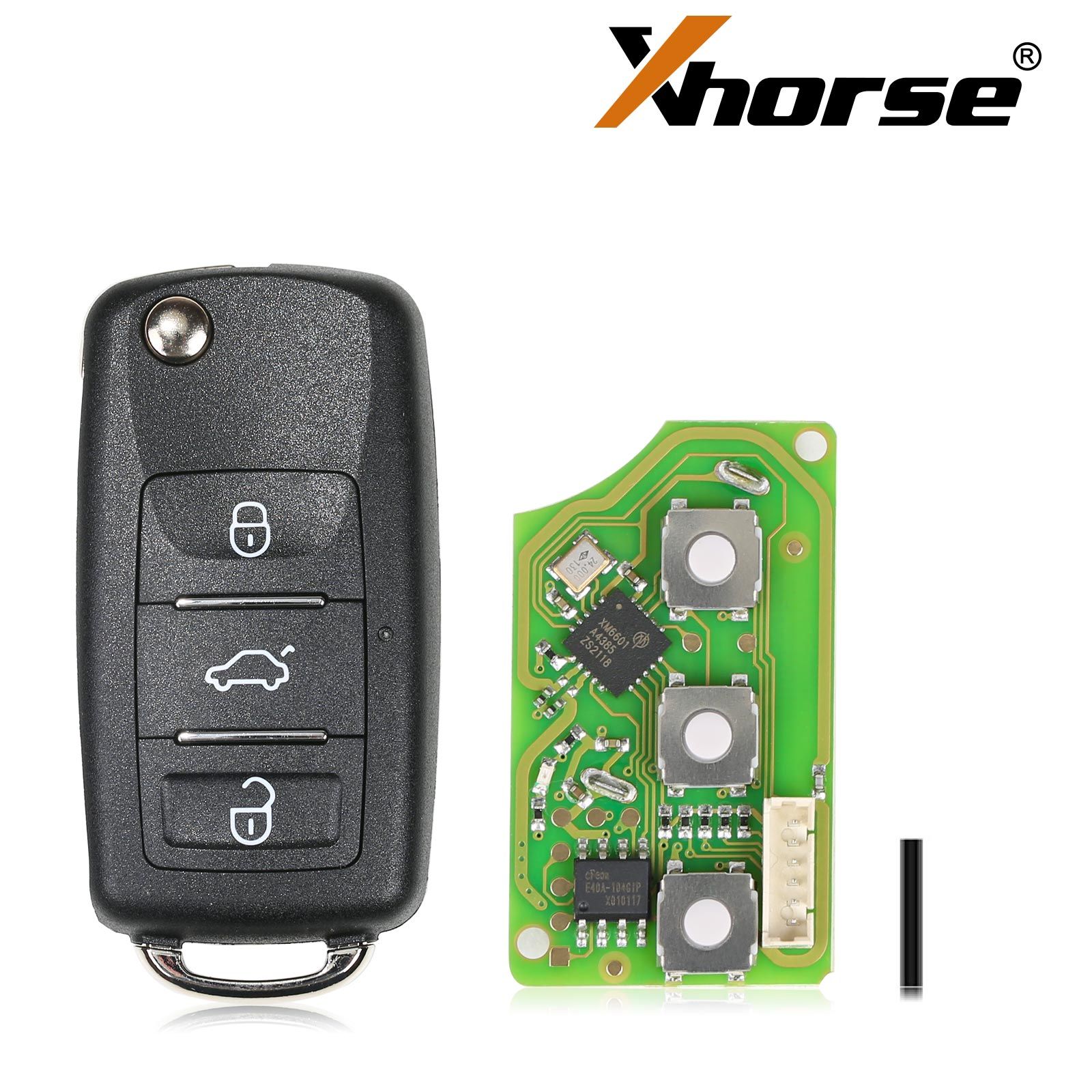 XHORSE XKB512EN Deuxième génération clé universelle à distance B5 type avec super puce XT27B 5pcs / lot