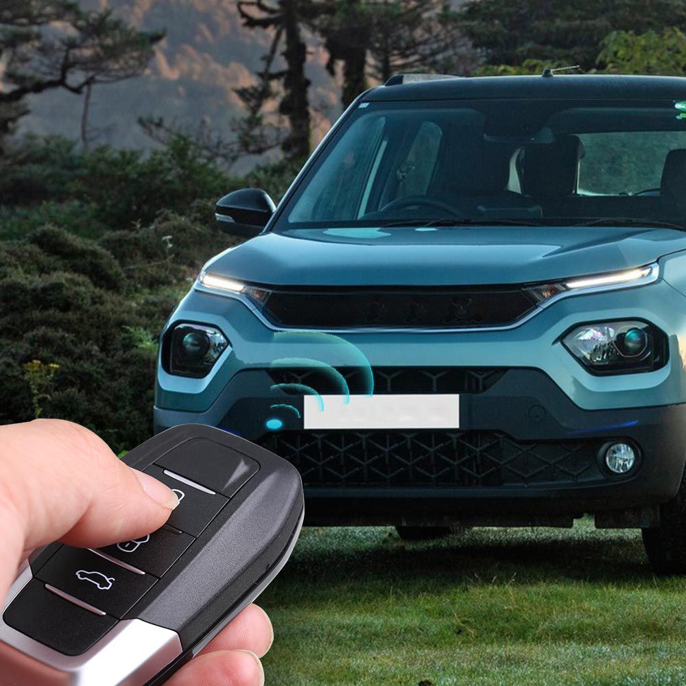 Xhorse XKFEF5EN FA.LL Type clé pliante câblée 3 boutons clé à distance universelle noire brillante 5pcs / lot