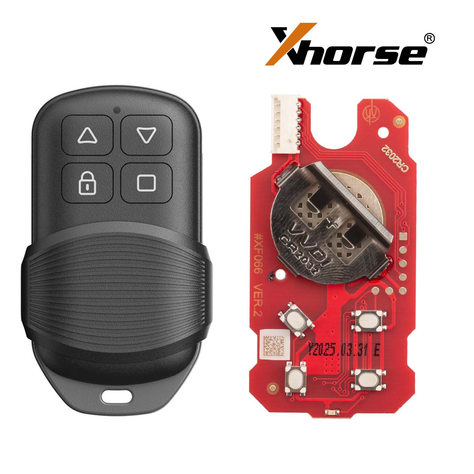 XHORSE XKGHG3EN Masker Style 4 boutons Garage télécommande deuxième génération universelle télécommande 5pcs / lot