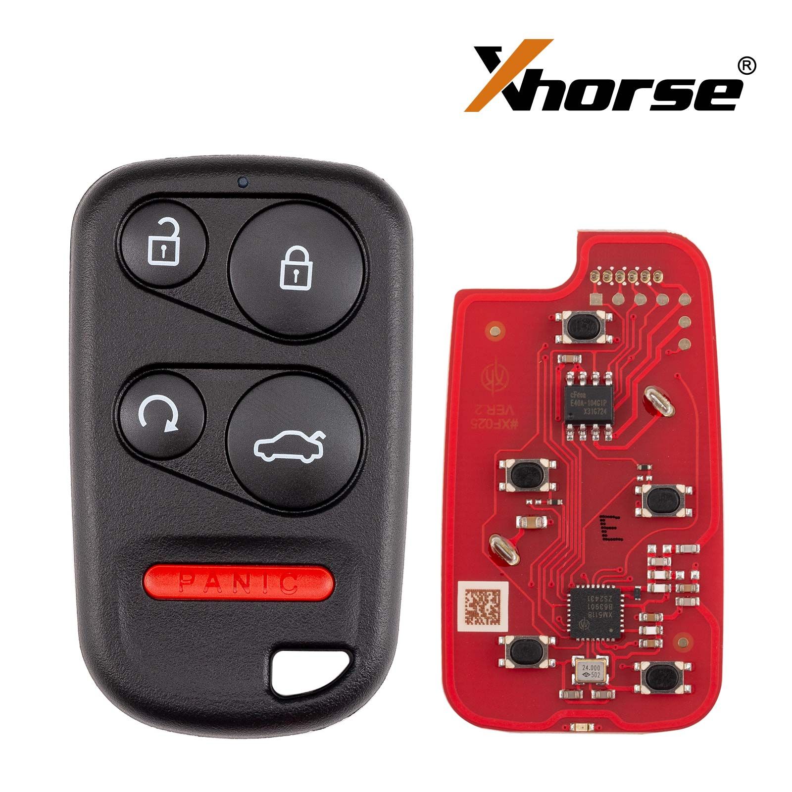 XHORSE XKHO23EN BEN.Télécommande câblée de style T 4 boutons Télécommande universelle de deuxième génération 5pcs/lot