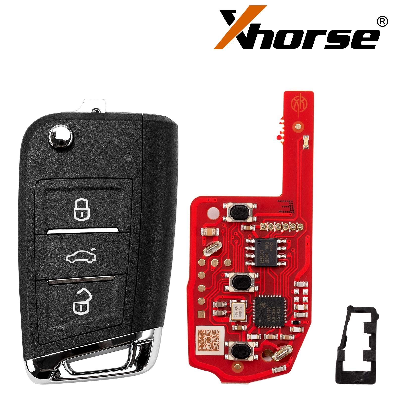 XHORSE XKMQB5EN VW MQB 2ème génération clé intelligente 3 boutons clé à distance universelle 5pcs / lot